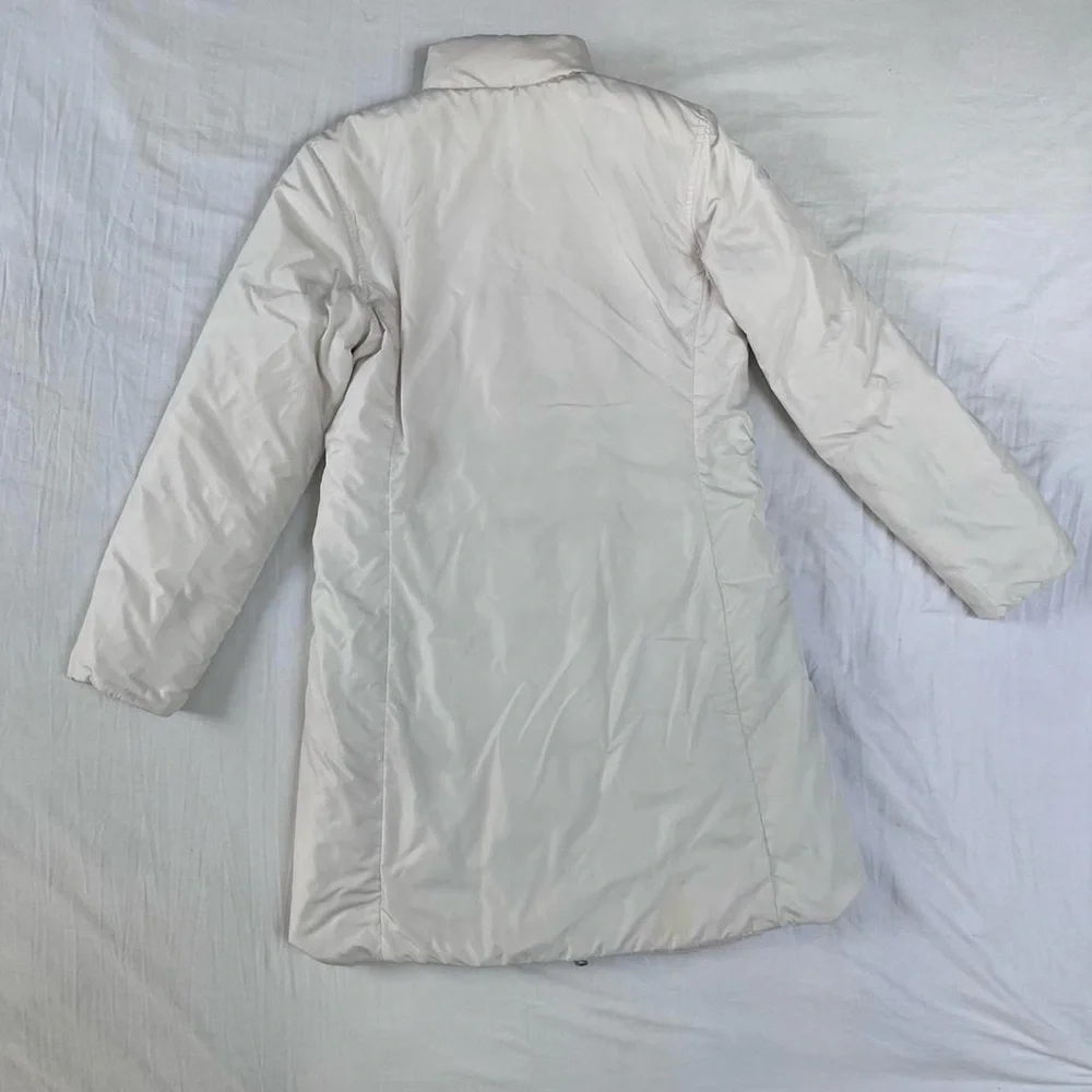 White Reversible Mid Length Puffer Coat Size‎ XS/S